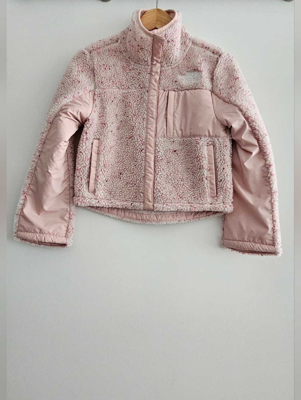 The North Face Girls Fleece Mashup Jacket Pink Moss Size M